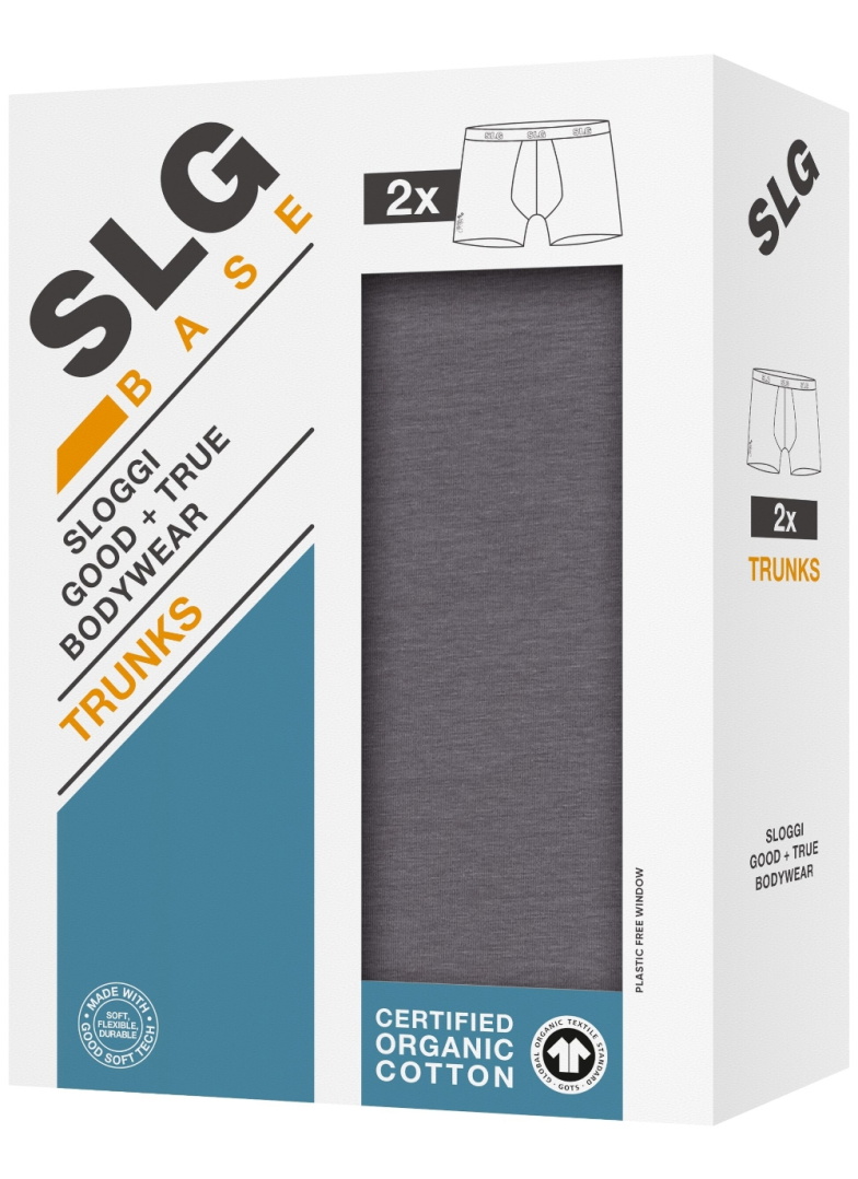 Boxeri sloggi SLG Base Trunk 2PACK 6652 - SHIVER