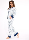 Pijama de damă cu nasturi CORNETTE 514/443 AMBER ecru