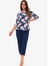 Pijama dama CORNETTE 147/465 ANABEL PLUS albastru închis