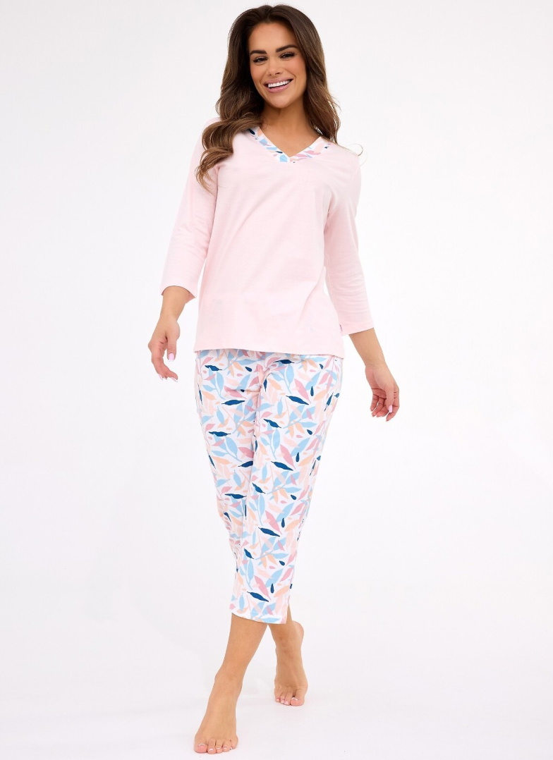 Pijama dama CORNETTE 389/455 NANCY PLUS roz