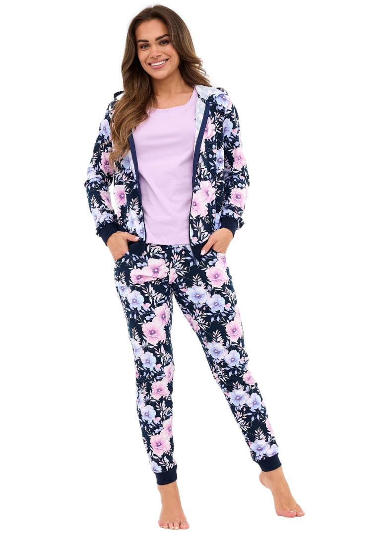 Komplet damski Cornette 355/464 Maddie granatowy 3-PAK