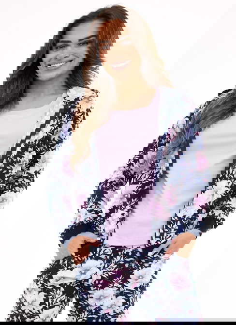 Komplet damski Cornette 355/464 Maddie granatowy 3-PAK