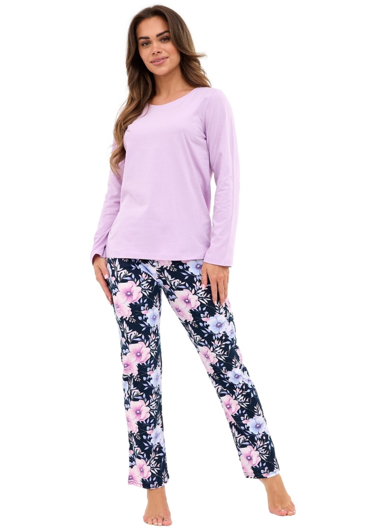 Pijama dama CORNETTE 145/462 NATALIE heather- albastru închis