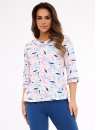 Pijama dama CORNETTE 732/452 AMELIA 2 alb-marin