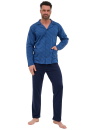 Pijama bărbătească cu nasturi CORNETTE 114/78 multicolor