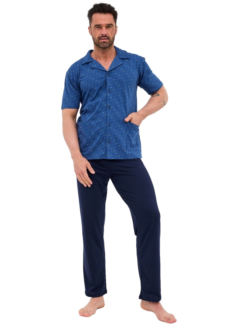Gombos férfi pizsama CORNETTE 318/57 jeans