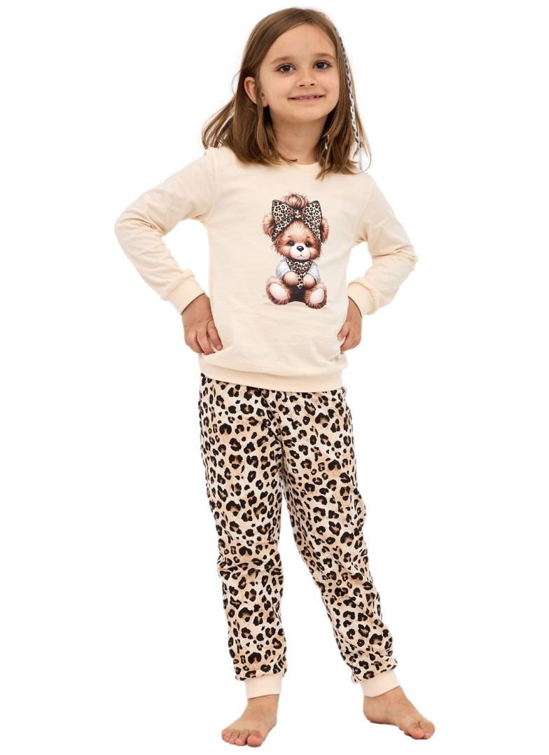 Pijama fete CORNETTE 594/191 592/191 PANTHER bej