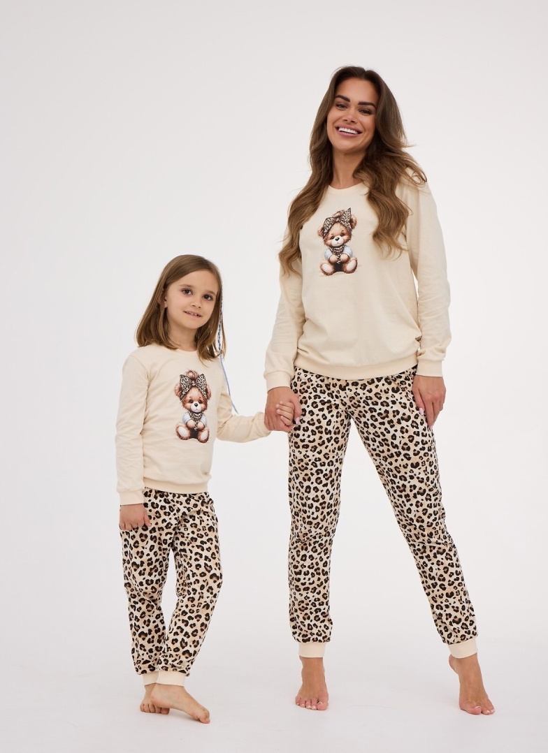 Pijama fete CORNETTE 594/191 592/191 PANTHER bej