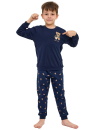 Pijama băieți CORNETTE 593/179 966/179 BIG BOSS albastru închis
