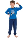 Pijama băieți CORNETTE 593/176 GALAXY albastru închis