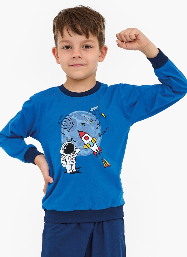 Fiú pizsama CORNETTE 593/176 GALAXY tengerészkék