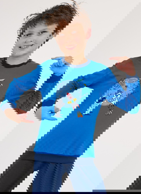 Pyžamo pro mládež CORNETTE 766/176 GALAXY tmavě modrá