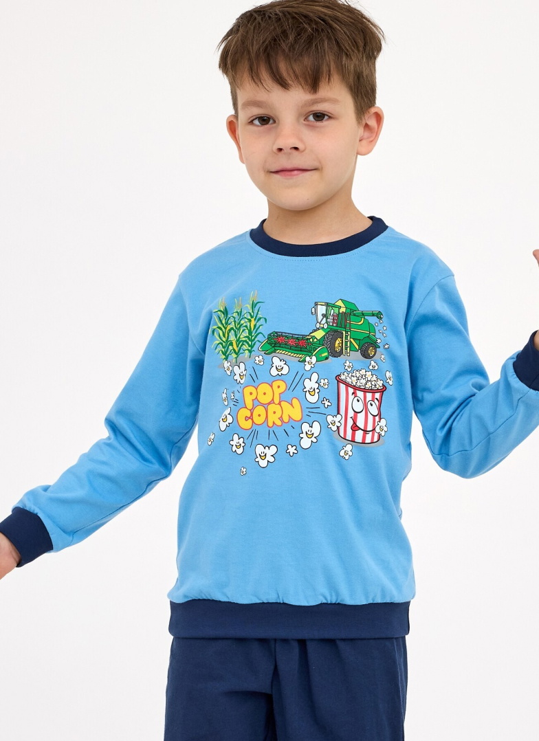 Fiú pizsama CORNETTE 593/175 POPCORN kék