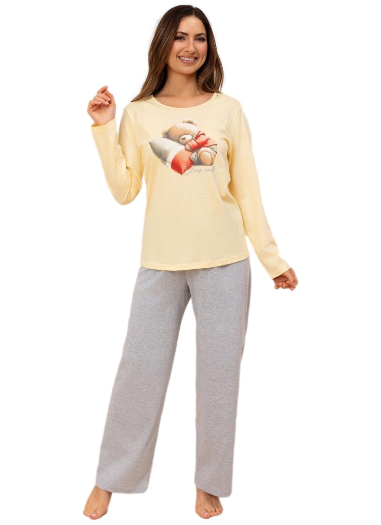 Pijama dama REGINA 728 galben
