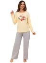 Pijama dama REGINA 728 galben