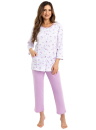 Pijama de damă cu nasturi REGINA 723 violet