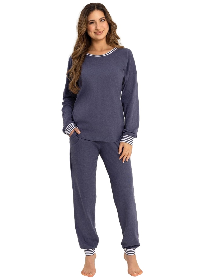 Női pizsama/ HOMEWEAR REGINA 718 tengerészkék