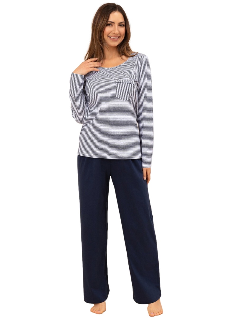 Pijama dama REGINA 715 albastru închis
