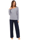 Pijama dama REGINA 715 albastru închis