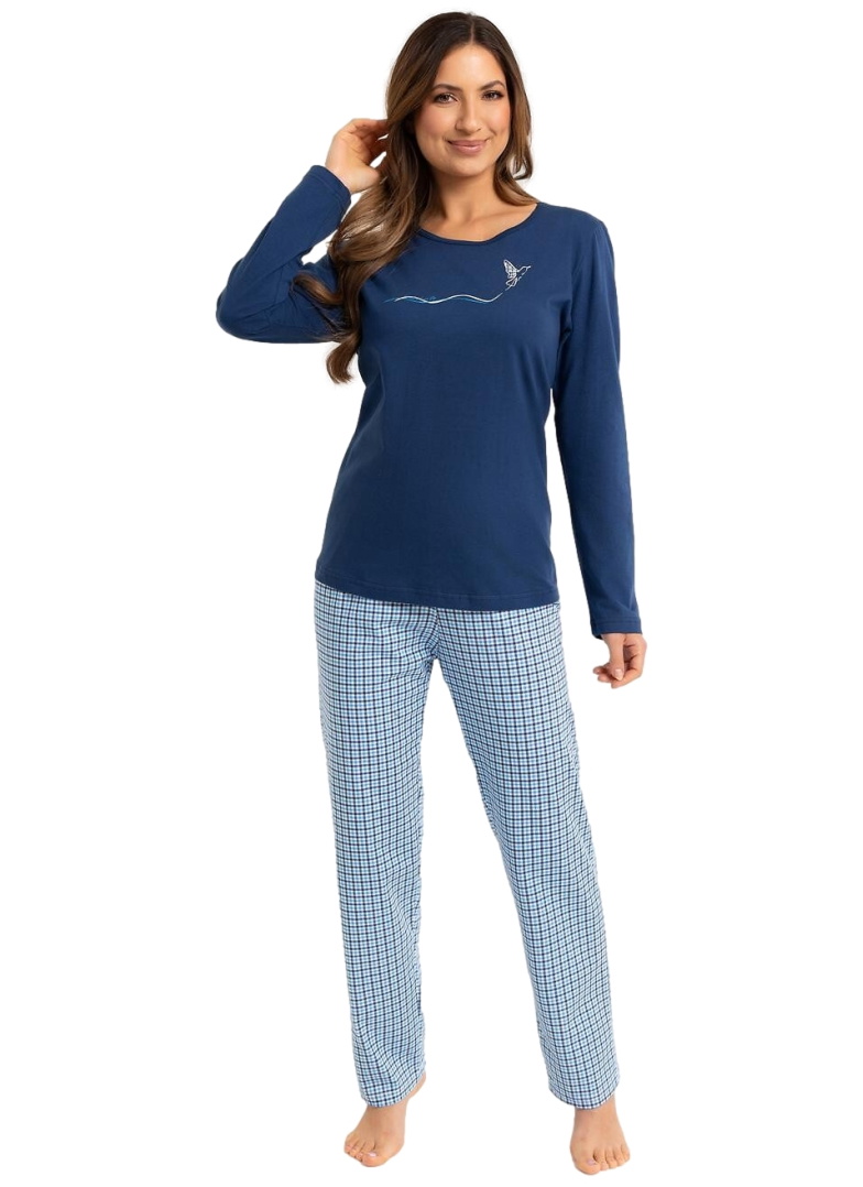 Pijama dama REGINA 714 albastru închis