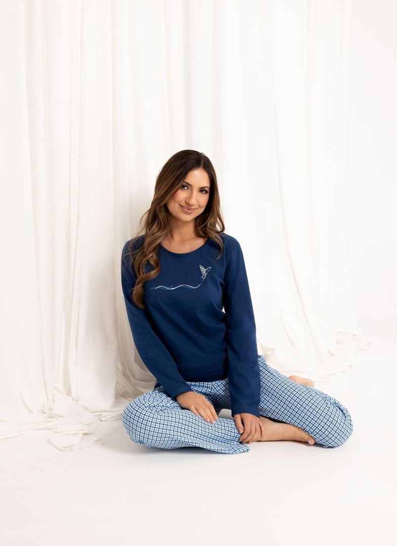Pijama dama REGINA 714 albastru închis