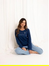 Pijama dama REGINA 714 albastru închis