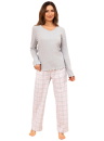 Pijama dama REGINA 712 melange deschis