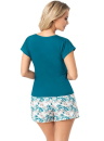 Piżama damska Donna Irmina Shorts morski