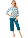 Pijama dama DONNA IRMINA 3/4 marin