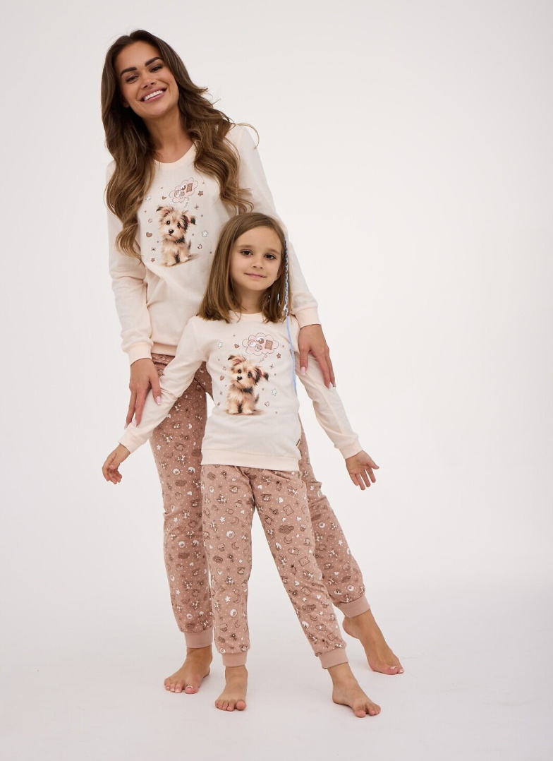 Pijama dama CORNETTE 671/431 SWEET DOG ecru
