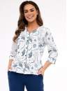 Pijama de damă cu nasturi CORNETTE 162/446 KRISTIN 2 ecru