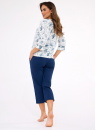 Pijama de damă cu nasturi CORNETTE 162/446 KRISTIN 2 ecru