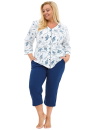 Pijama de damă cu nasturi CORNETTE 162/446 KRISTIN 2 PLUS ecru