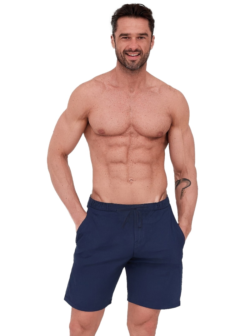 Pantaloni scurți de pijama bărbați Cornette 883/01 albastru închis