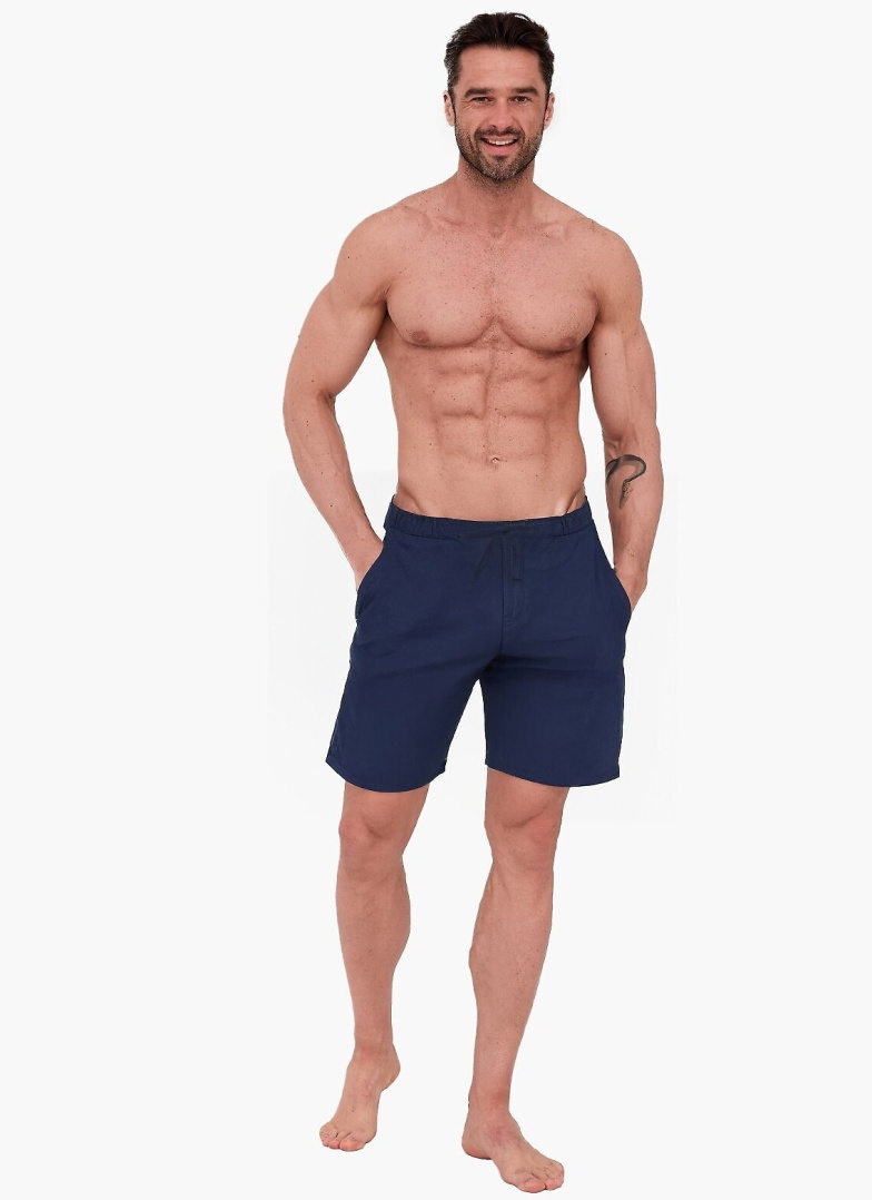 Pantaloni scurți de pijama bărbați Cornette 883/01 albastru închis