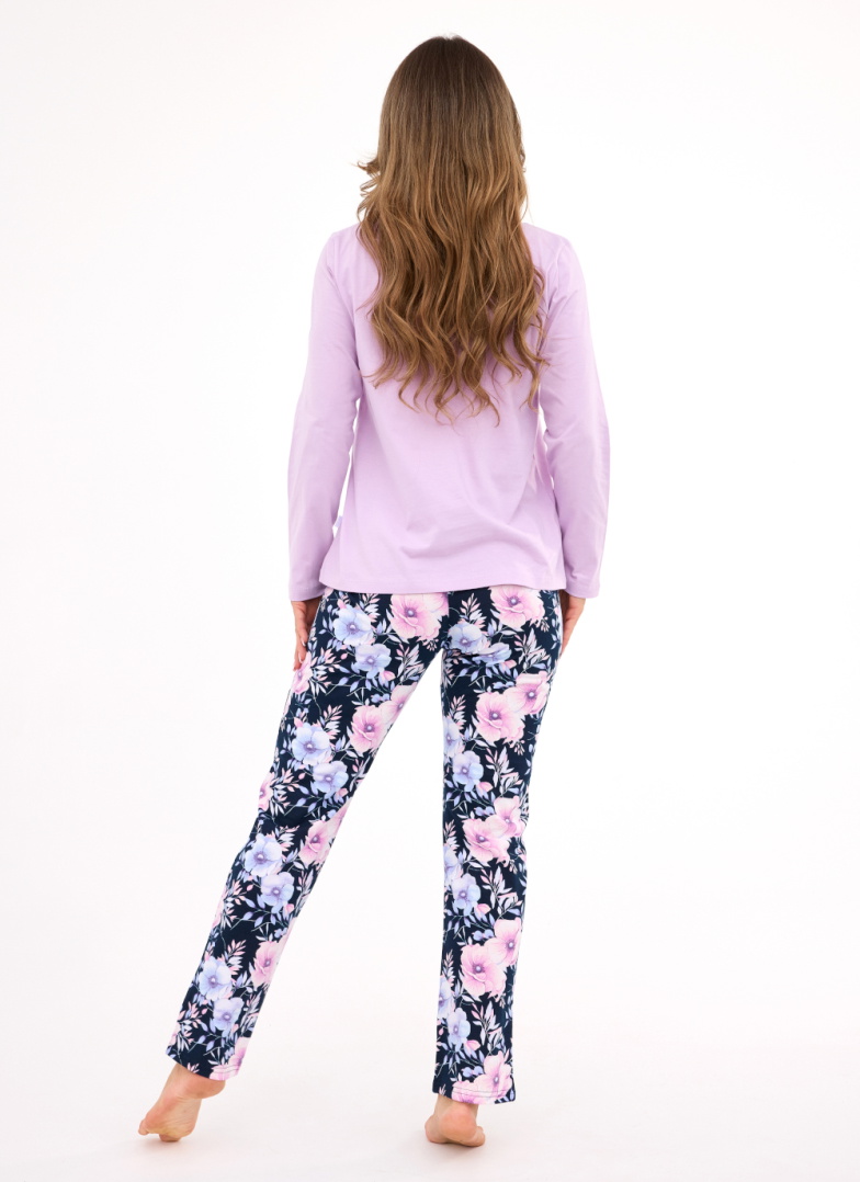 Pijama dama CORNETTE 145/462 NATALIE heather- albastru închis