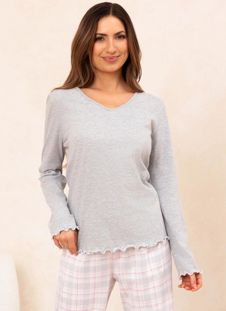 Pijama dama REGINA 712 melange deschis