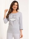 Pijama dama REGINA 716 melange deschis