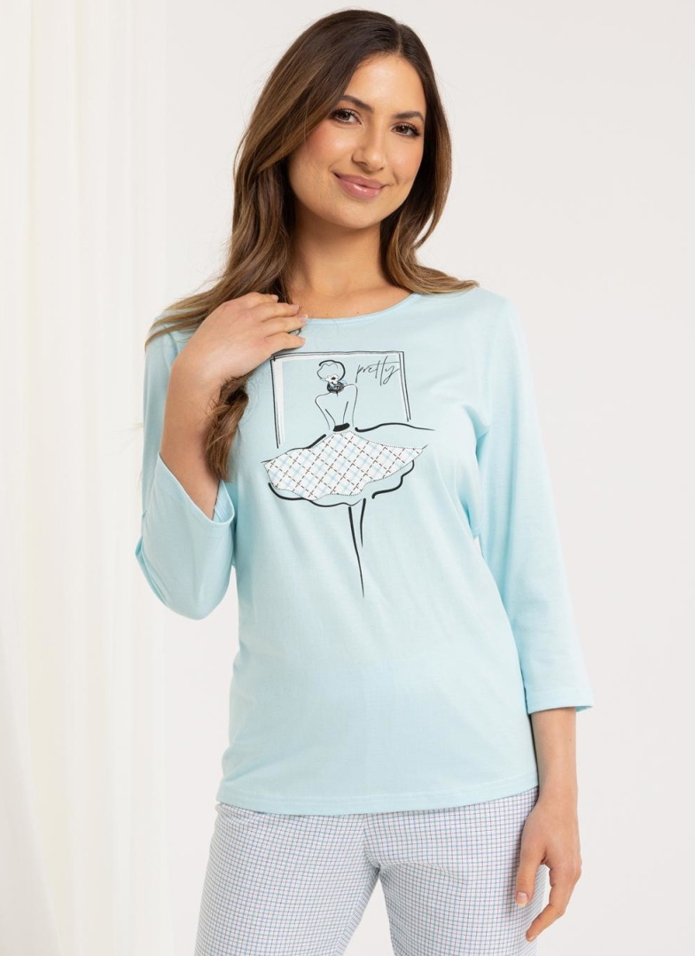 Pijama dama REGINA 716 turcoaz