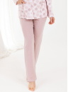 Pijama de damă cu nasturi REGINA 710 cappuccino