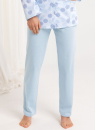 Pijama de damă cu nasturi REGINA 710 albastru