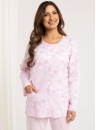 Pijama de damă cu nasturi REGINA 710 roz