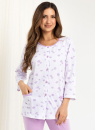 Pijama de damă cu nasturi REGINA 723 violet
