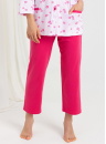 Pijama de damă cu nasturi REGINA 723 roz