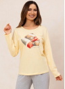 Pijama dama REGINA 728 galben