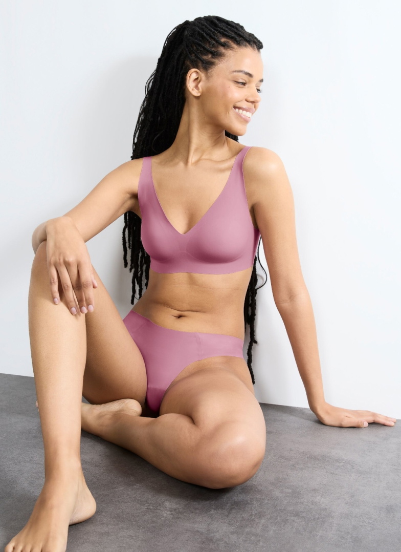 Biustonosz sloggi ZERO Feel 2.0 Soft bra 00HJ - PURPLE