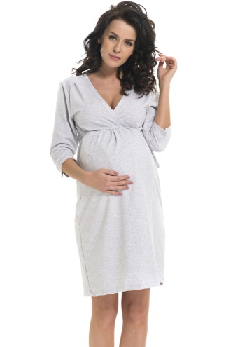 Halat pentru femei DOCTOR NAP BEST MOM SBL.9243 GREY MELANGE